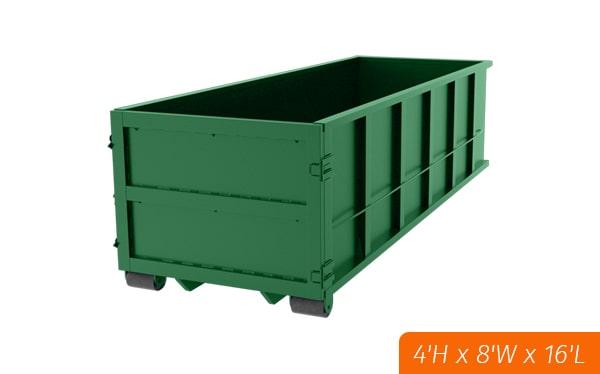 most companies offer the option to rent multiple fifteen-yard dumpsters for larger projects or to handle different types of waste